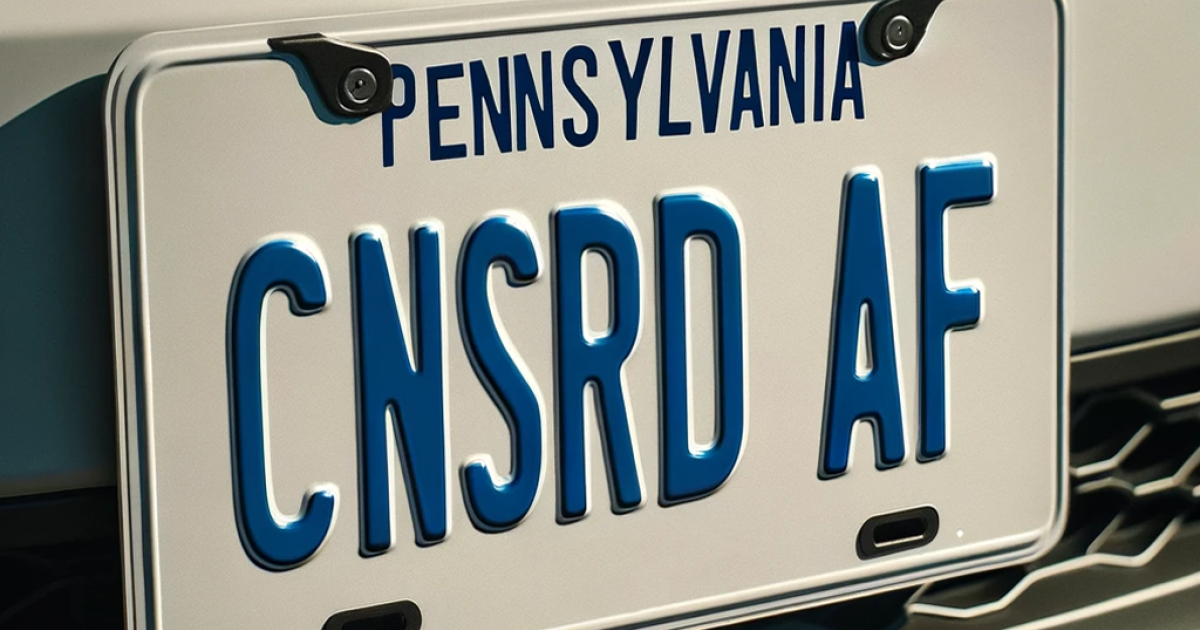 ‘CNSRD AF’ PennDot’s weird and inconsistent vanity plate rejections